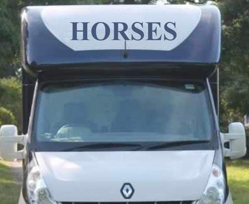 Horses horsebox sticker - horses,