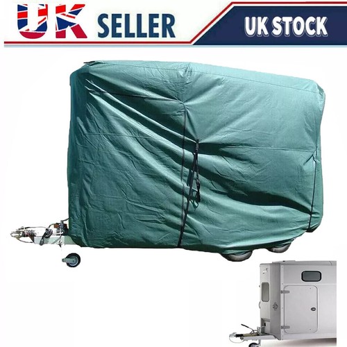 Green horse box - green, trailer