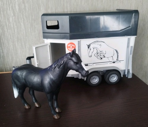 Bruder toy horse trailer - bruder,