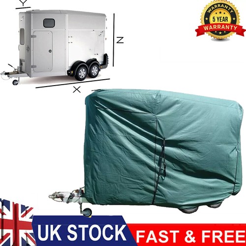 New green horse box trailer - green,